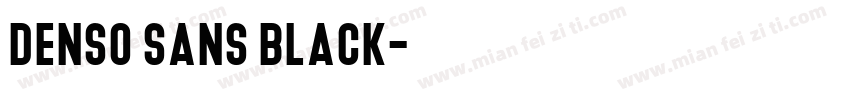 Denso Sans Black字体转换